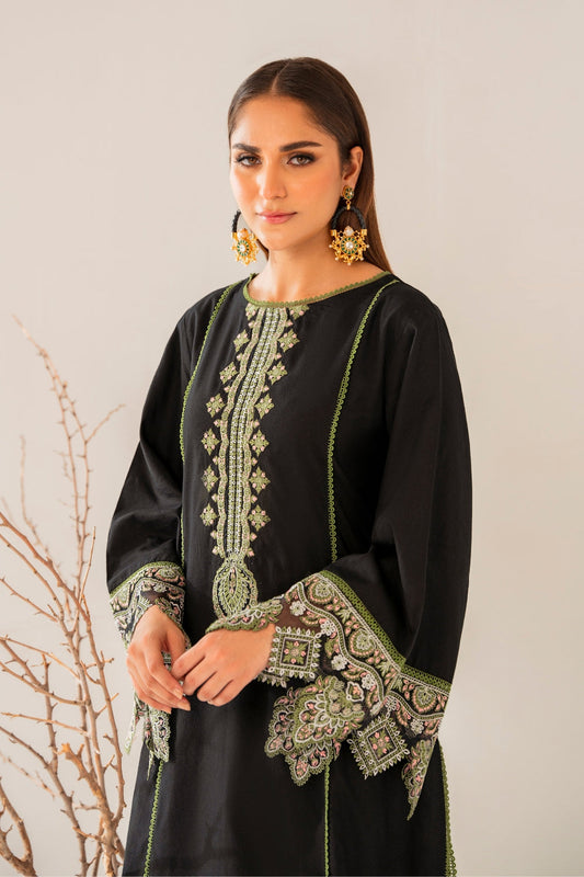 Zoha (2 PC STITCHED | EMBROIDERED COTTON SHIRT+ TROUSER)