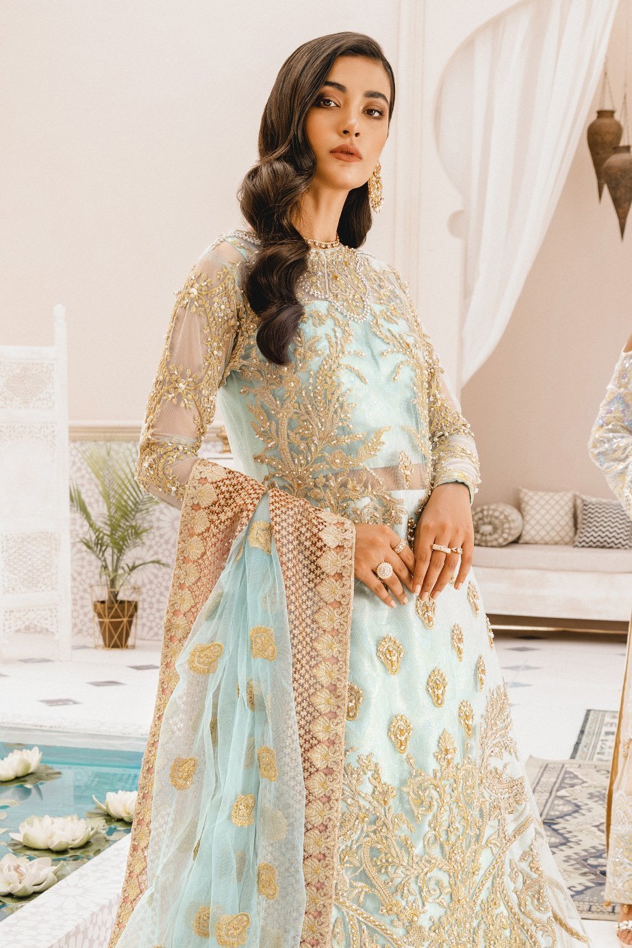Formal Lehenga - Blue Age (MX-02) by Maryum N Maria priced at 15500.00