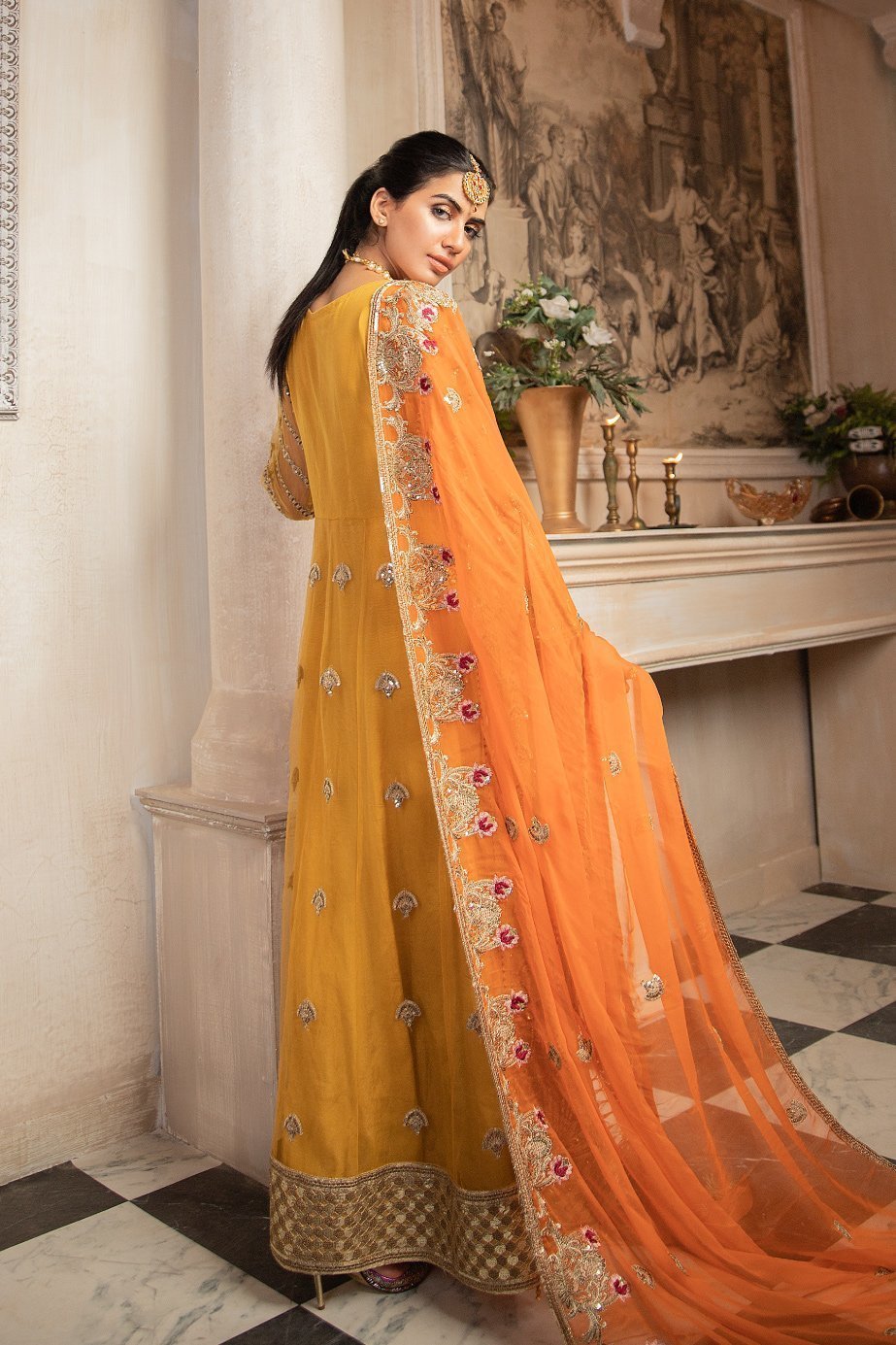 Formal Maxi - Kesari (MY-01) by Maryum N Maria priced at 10900.00
