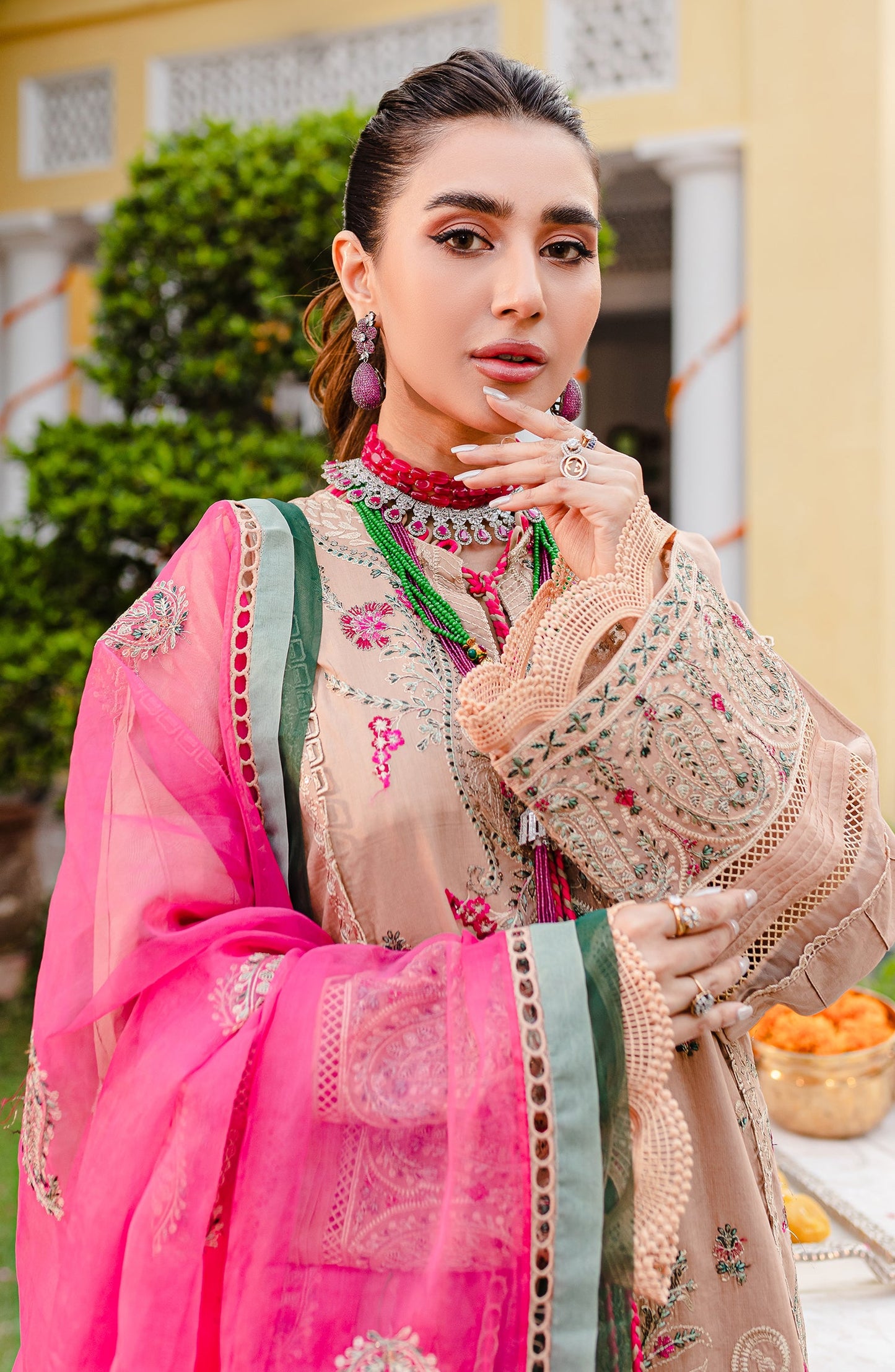 Luxury Lawn - Honey Love (MLFD-128) Maryum N Maria