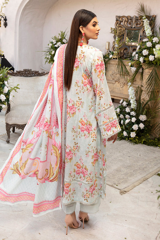 3 PC Unstitched | Printed Shirt + Printed Dupatta + Dyed Trouser