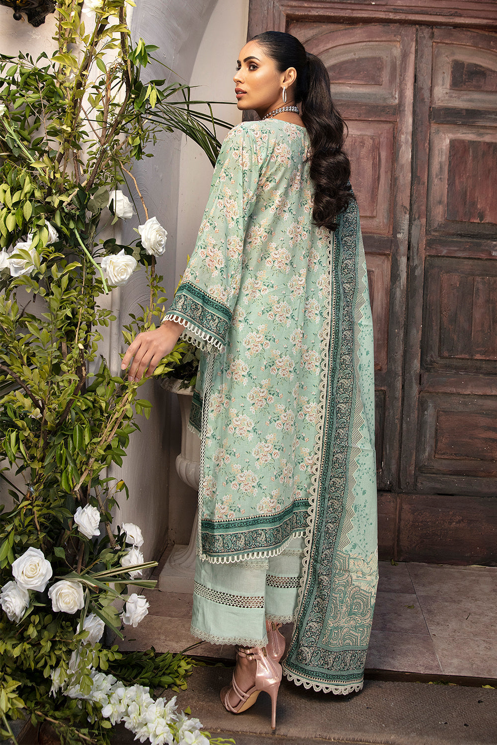 3 PC Unstitched | Printed Shirt + Printed Dupatta + Dyed Trouser