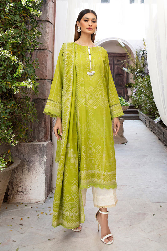 3 PC Unstitched | Printed Shirt + Printed Dupatta + Dyed Trouser