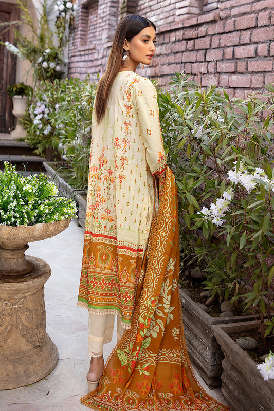 3 PC Unstitched | Printed Shirt + Printed Dupatta + Dyed Trouser