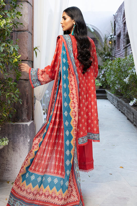 3 PC Unstitched | Printed Shirt + Printed Dupatta + Dyed Trouser