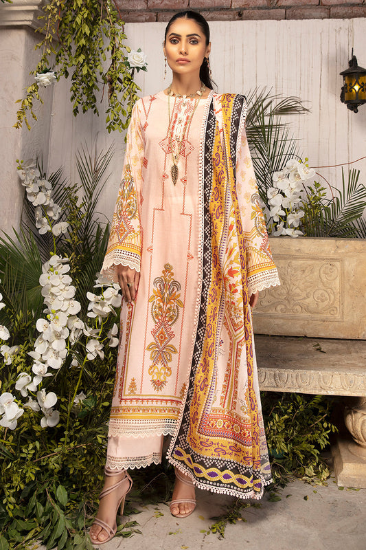 3 PC Unstitched | Printed Shirt + Printed Dupatta + Dyed Trouser