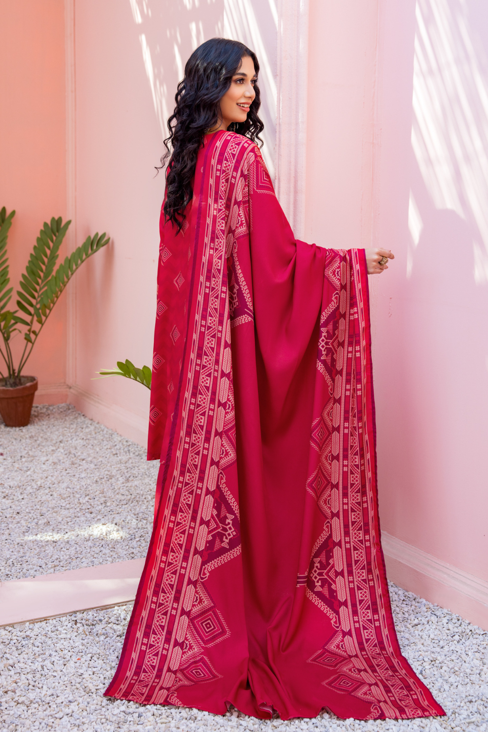 3 PC Unstitched | Crepe Linen Printed Suit