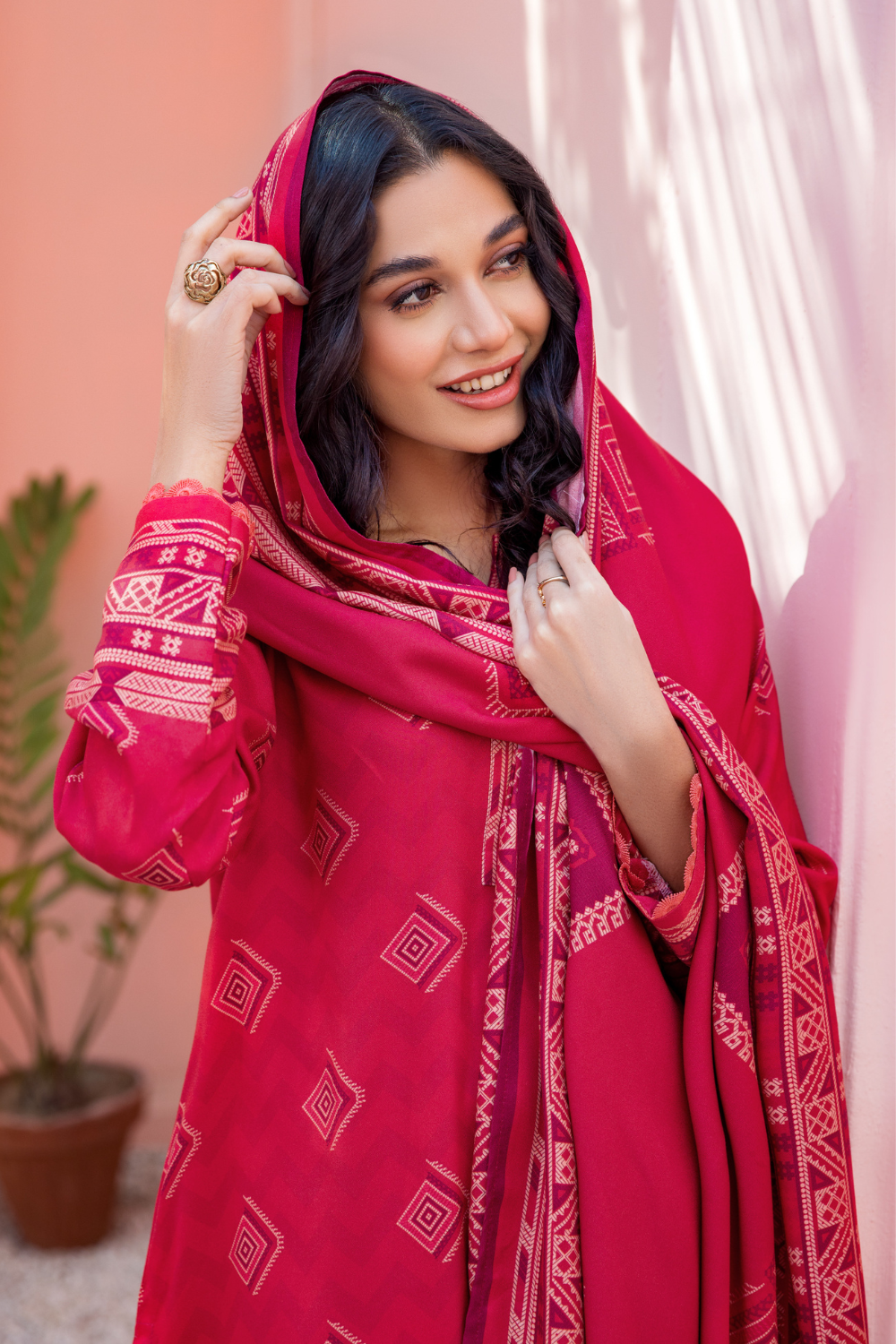 3 PC Unstitched | Crepe Linen Printed Suit