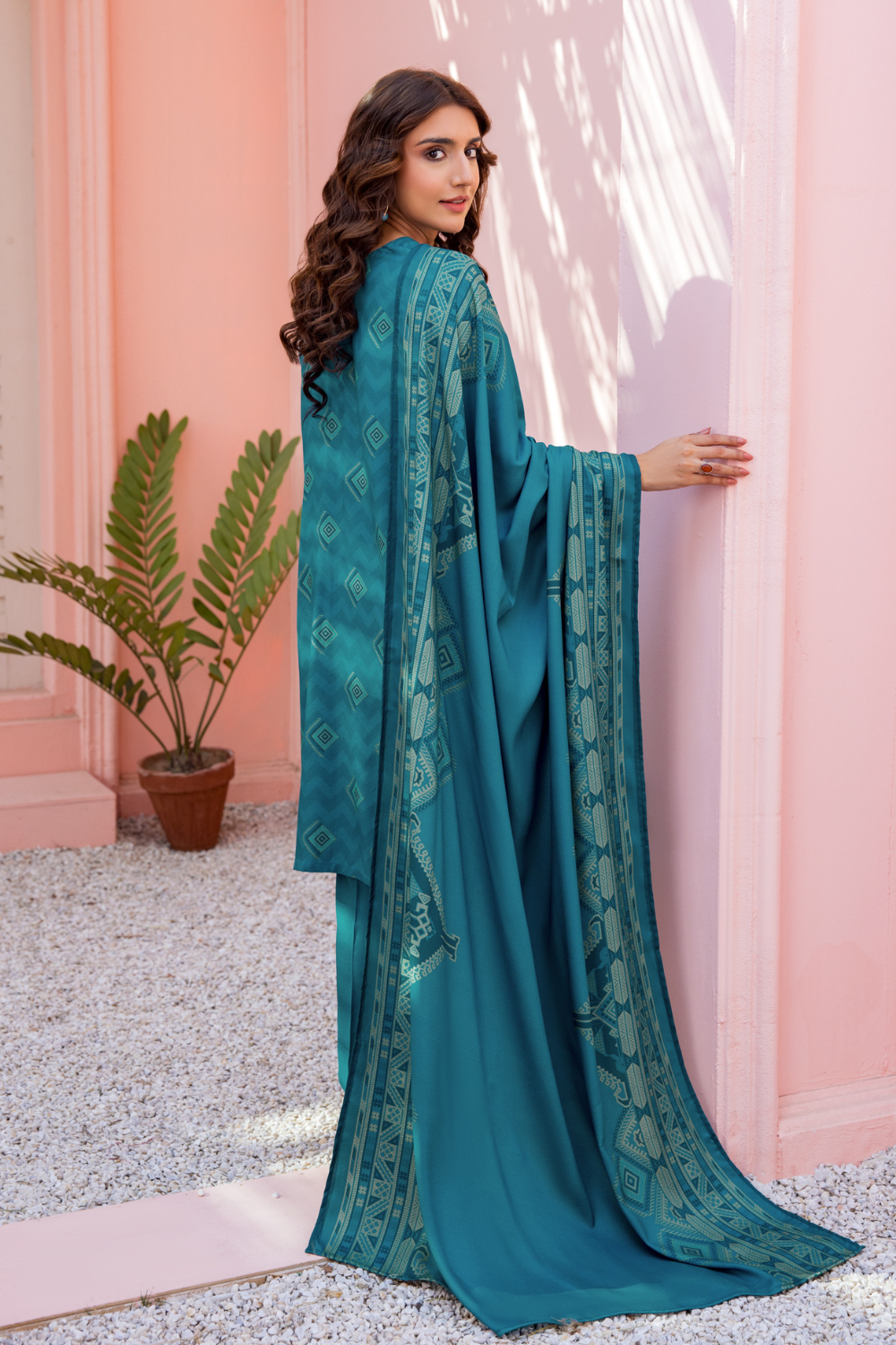 3 PC Unstitched | Crepe Linen Printed Suit