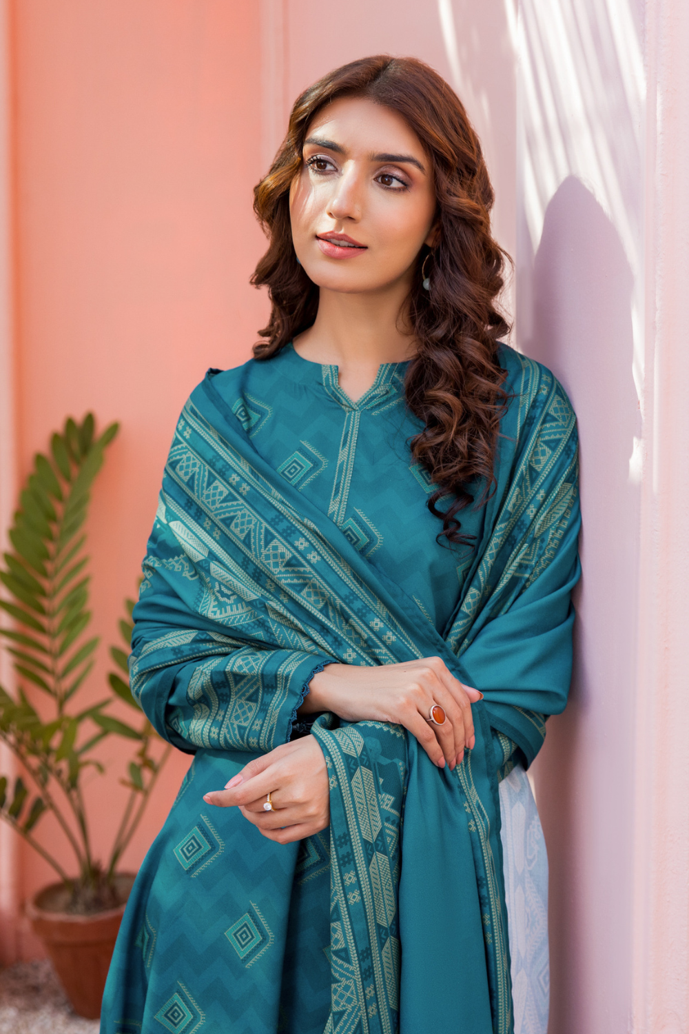 3 PC Unstitched | Crepe Linen Printed Suit