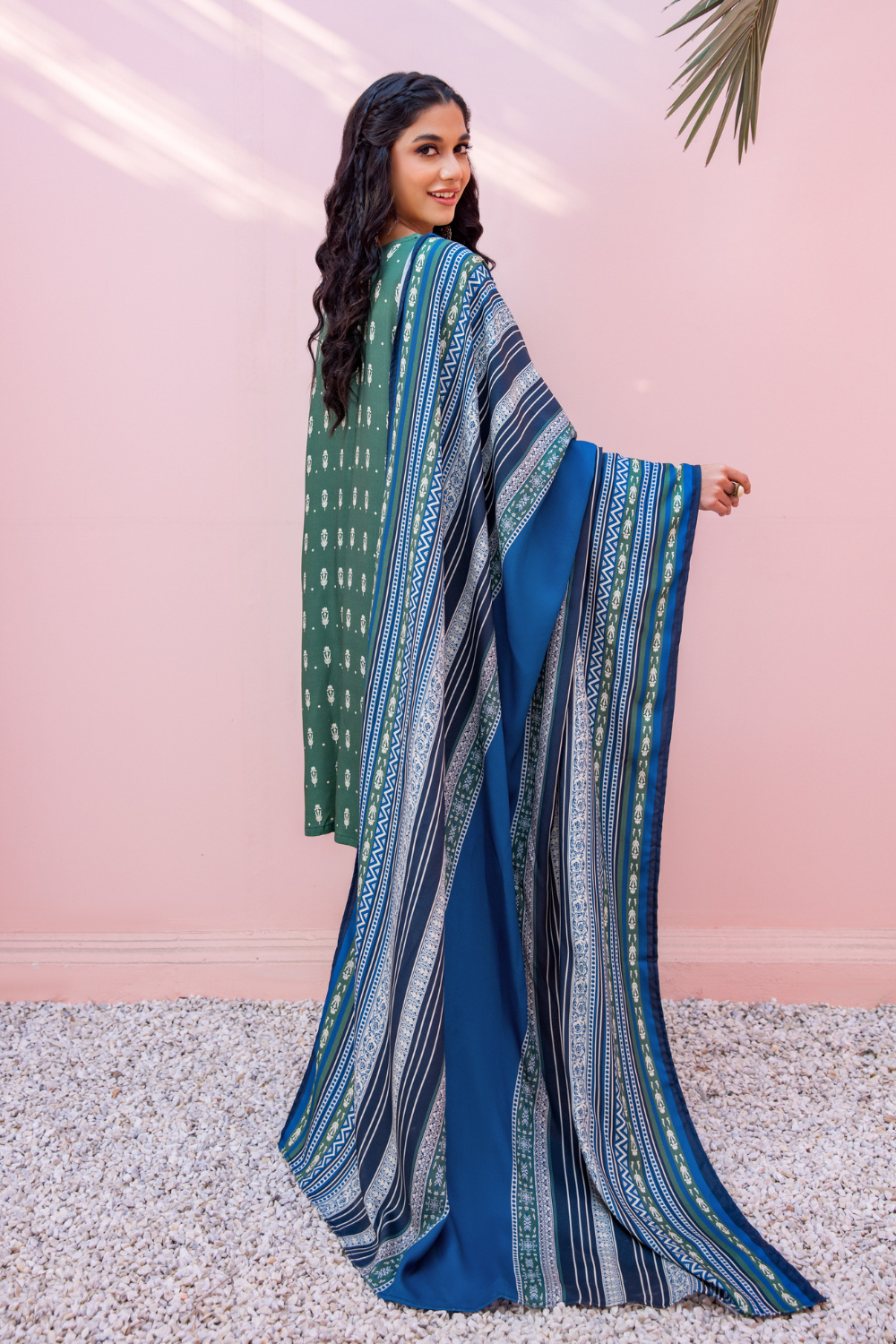 3 PC Unstitched | Crepe Linen Printed Suit