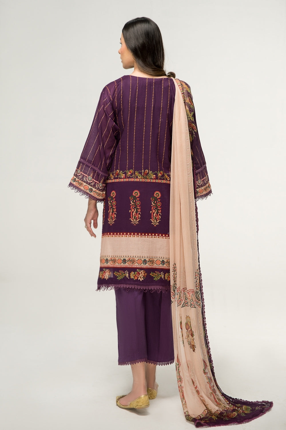 2 PC Unstitched | Digital Printed Shirt + Digital Printed Chiffon Duppata