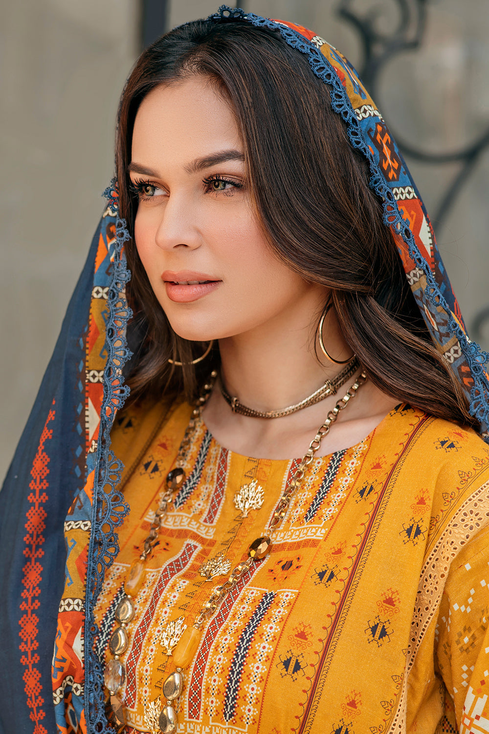 3 PC Unstitched  | Printed Shirt + Printed Dupatta + Dyed Trouser