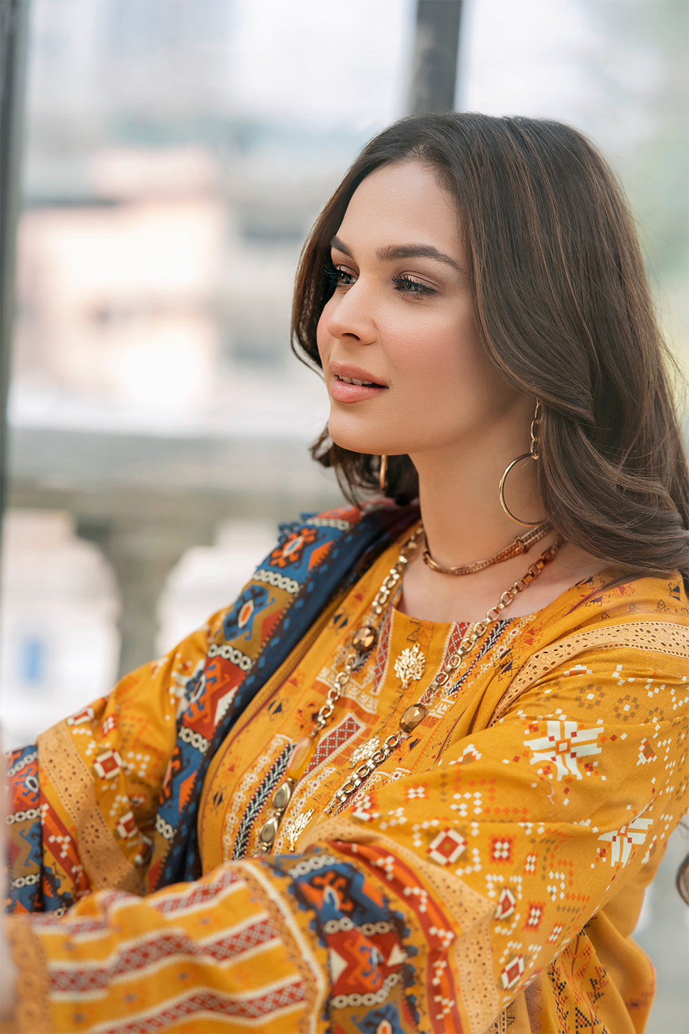 3 PC Unstitched  | Printed Shirt + Printed Dupatta + Dyed Trouser