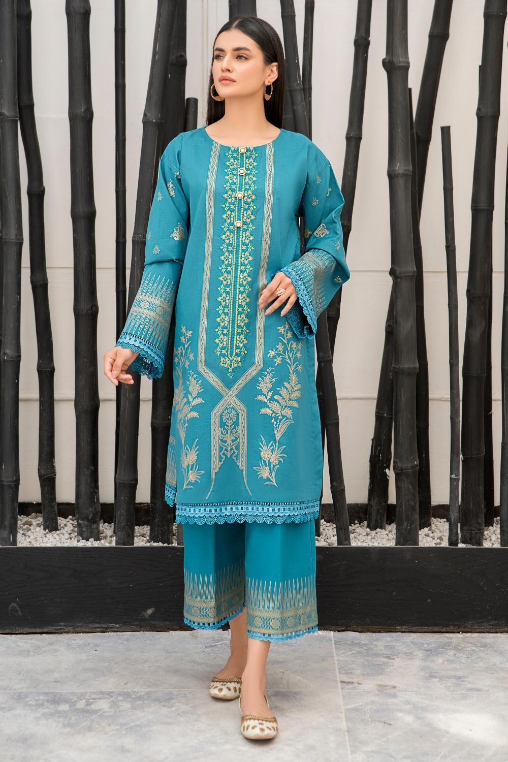 2 PC Unstitched | Paste Printed Shirt + Printed Cotton Trouser