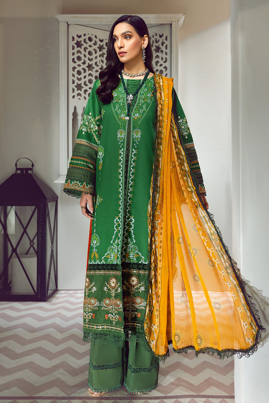 3 PC Unstitched Premium | Emboridered Shirt + Printed Dupatta + Dyed Trouser