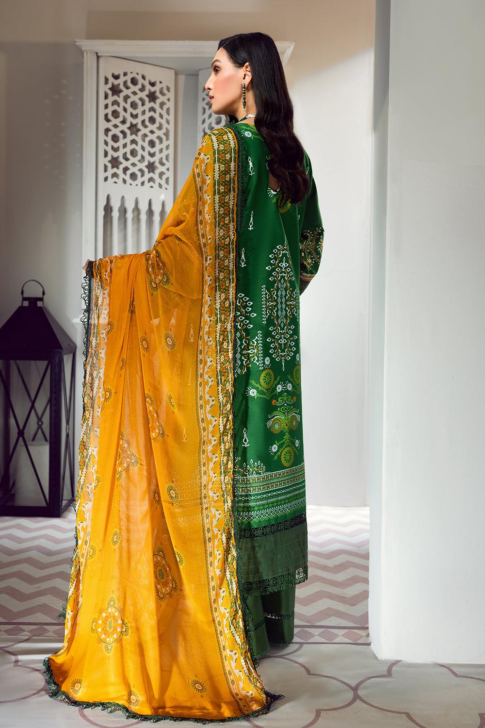 3 PC Unstitched Premium | Emboridered Shirt + Printed Dupatta + Dyed Trouser