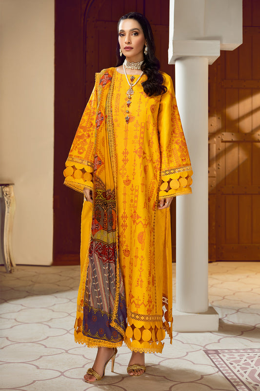 3 PC Unstitched Premium | Emboridered Shirt + Printed Dupatta + Dyed Trouser