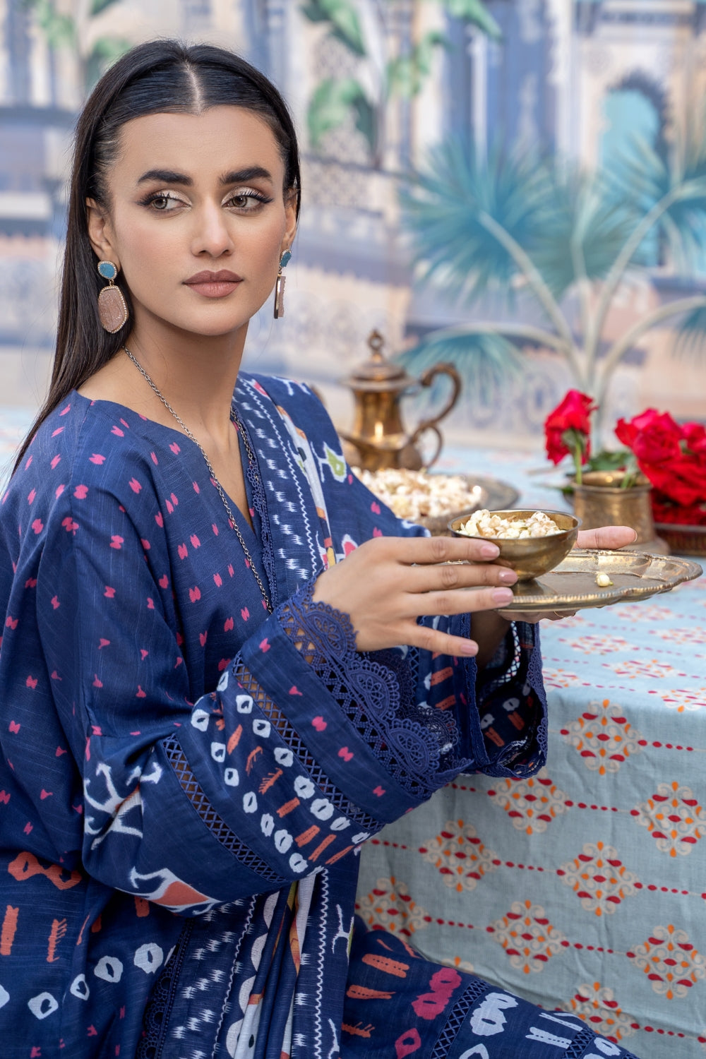 3PC Unstitched |Printed Khaddar Suit