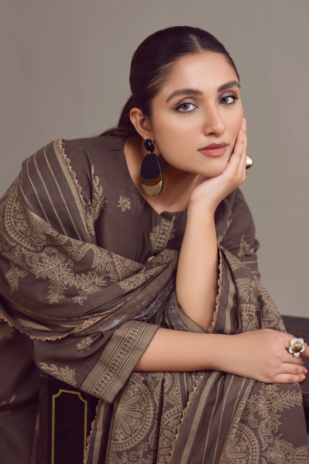 3 PC Unstitched | Khaddar Suit