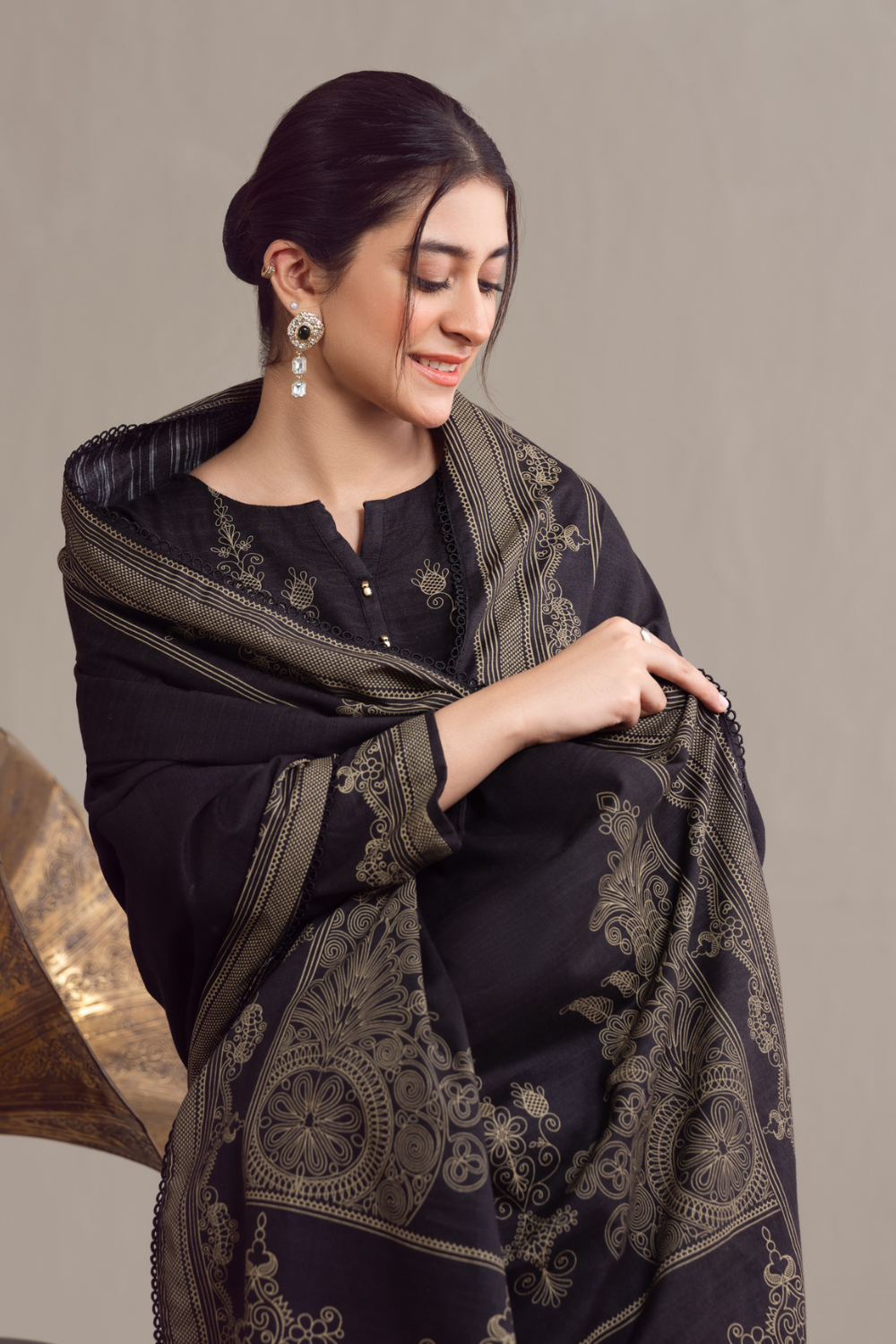 3 PC Unstitched | Khaddar Suit