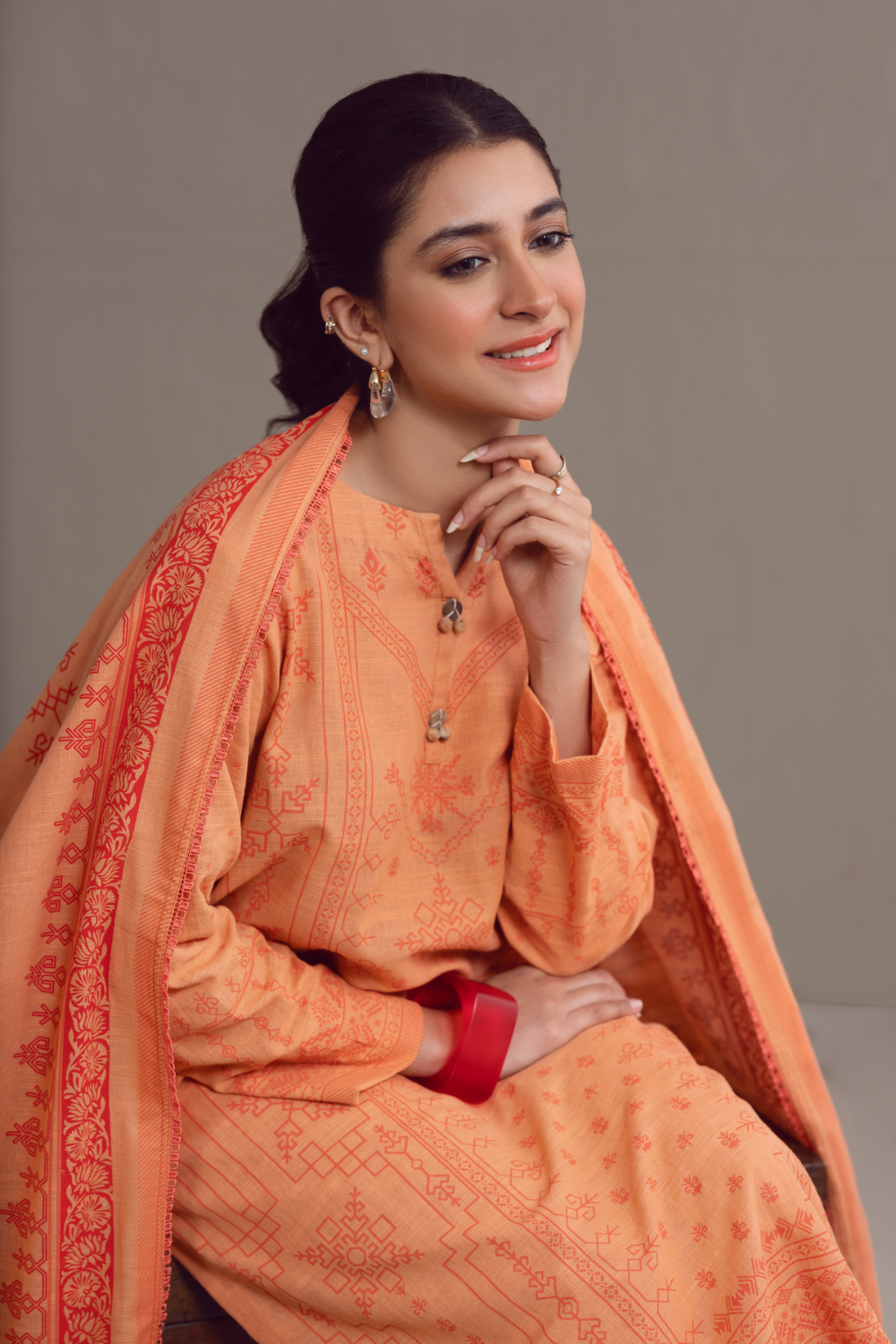 3 PC Unstitched | Khaddar Suit