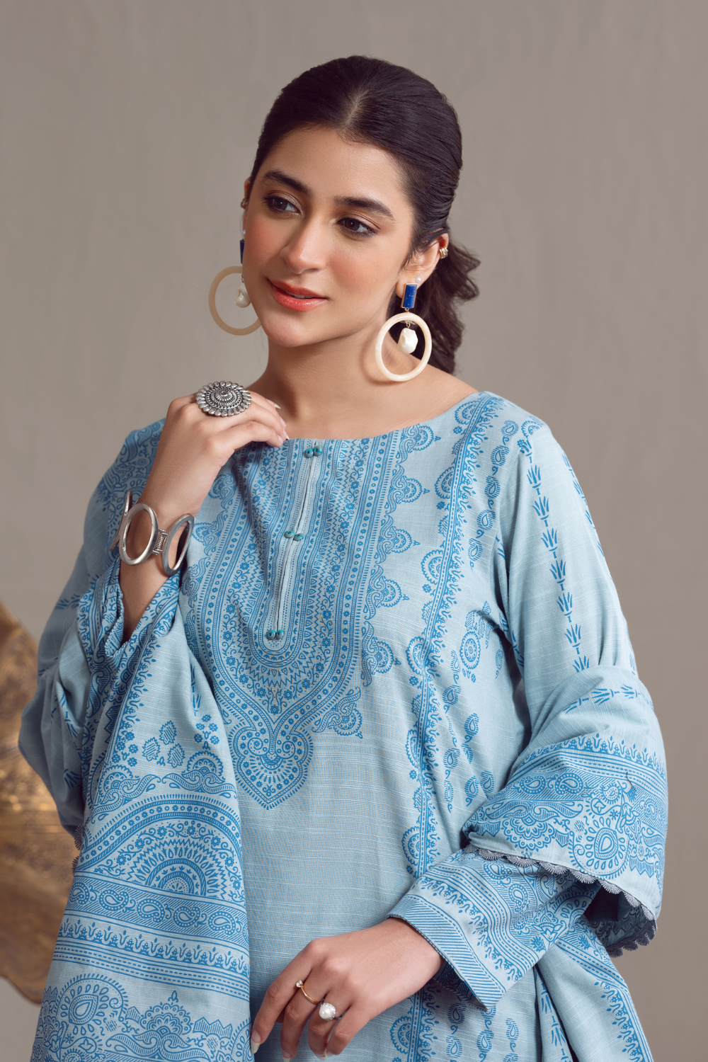 3 PC Unstitched | Khaddar Suit