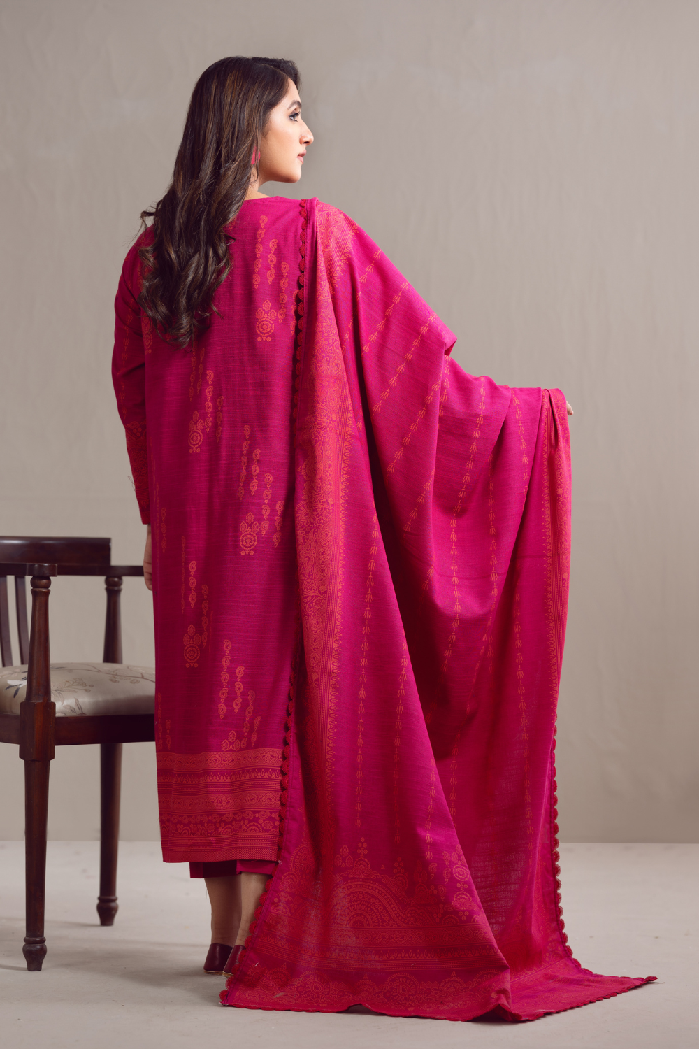 3 PC Unstitched | Khaddar Suit