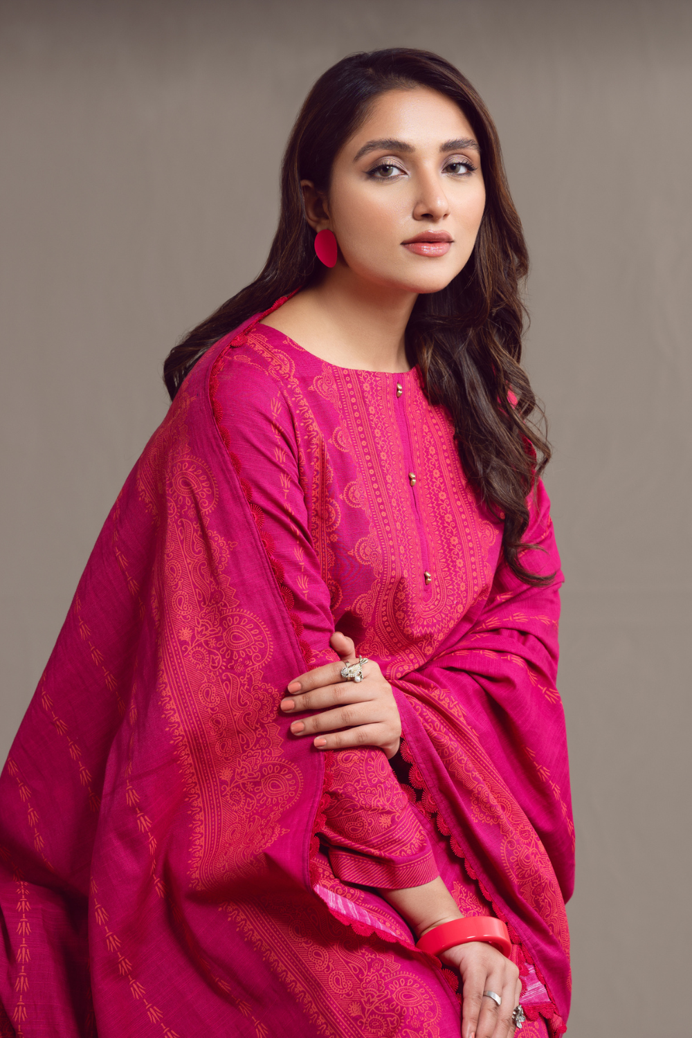 3 PC Unstitched | Khaddar Suit