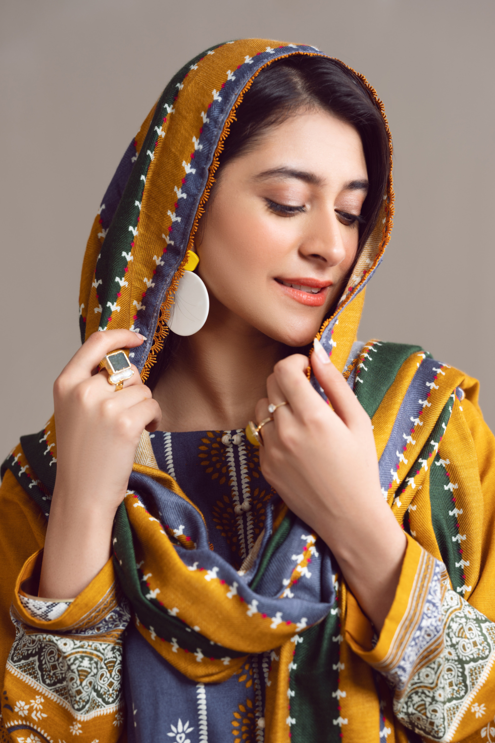 3 PC Unstitched | Khaddar Suit + Cotton Viscose Dupatta