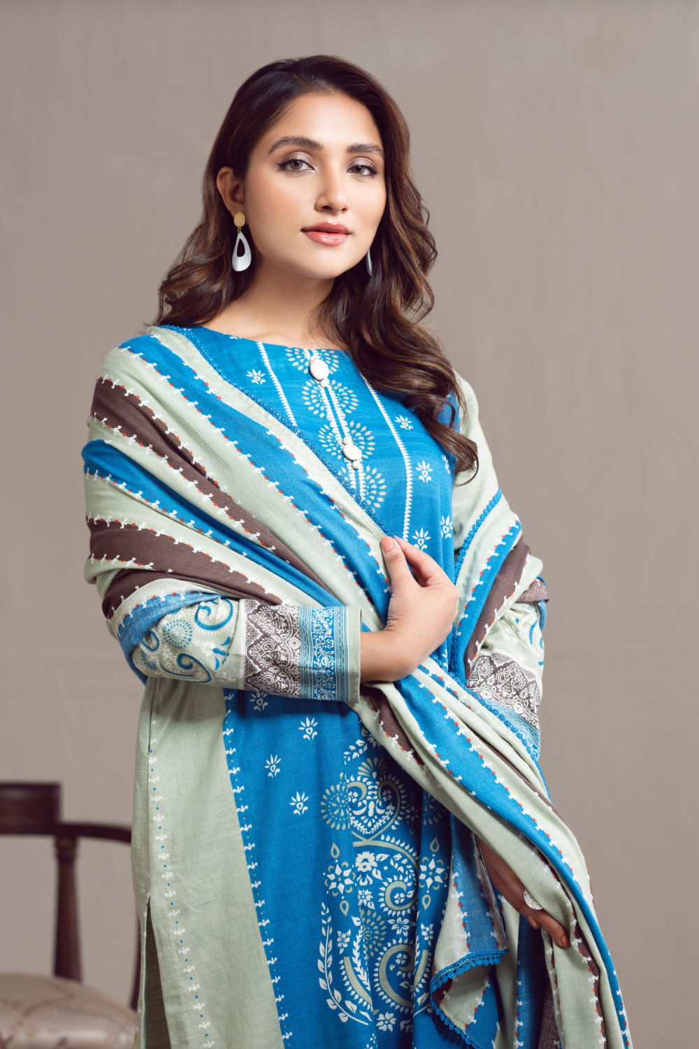 3 PC Unstitched | Khaddar Suit + Cotton Viscose Dupatta