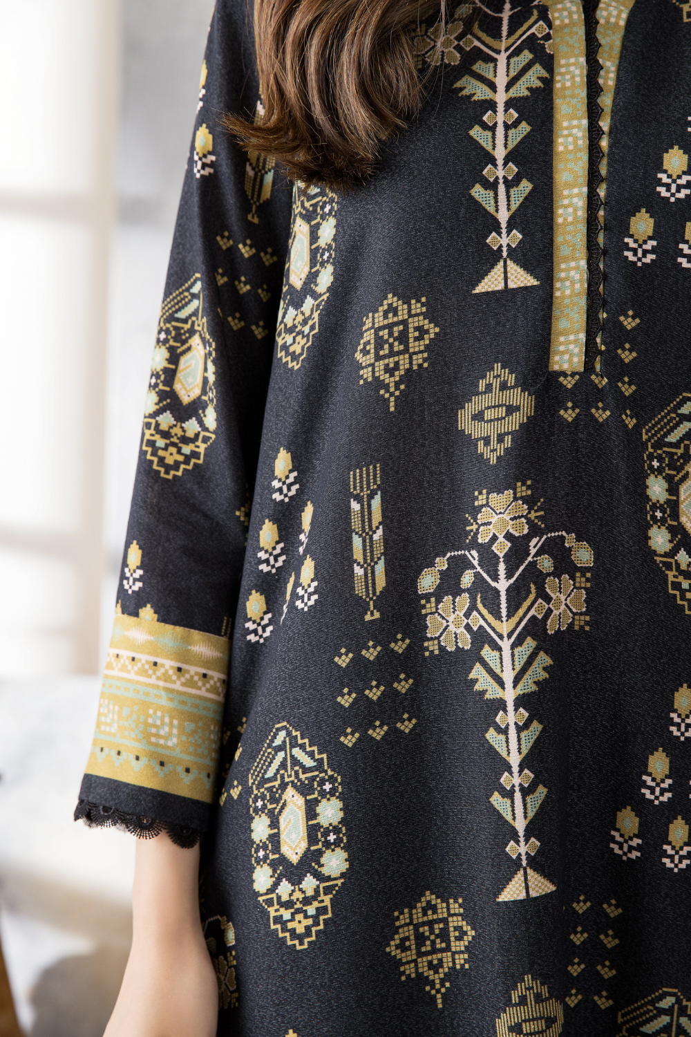 3 PC Unstitched | Karandi Printed Suit