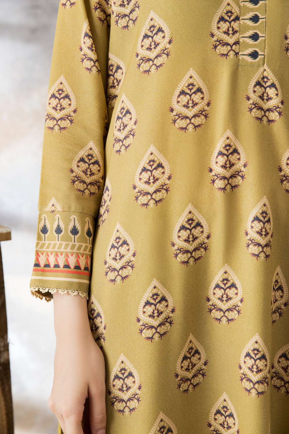 3 PC Unstitched | Karandi Printed Suit