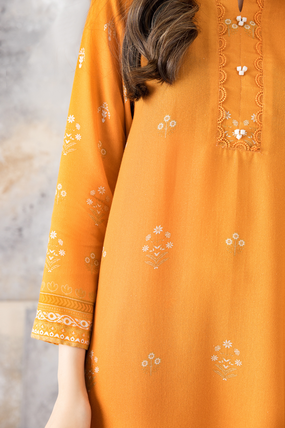 2 PC Unstitched | Printed Karandi Shirt + Dupatta