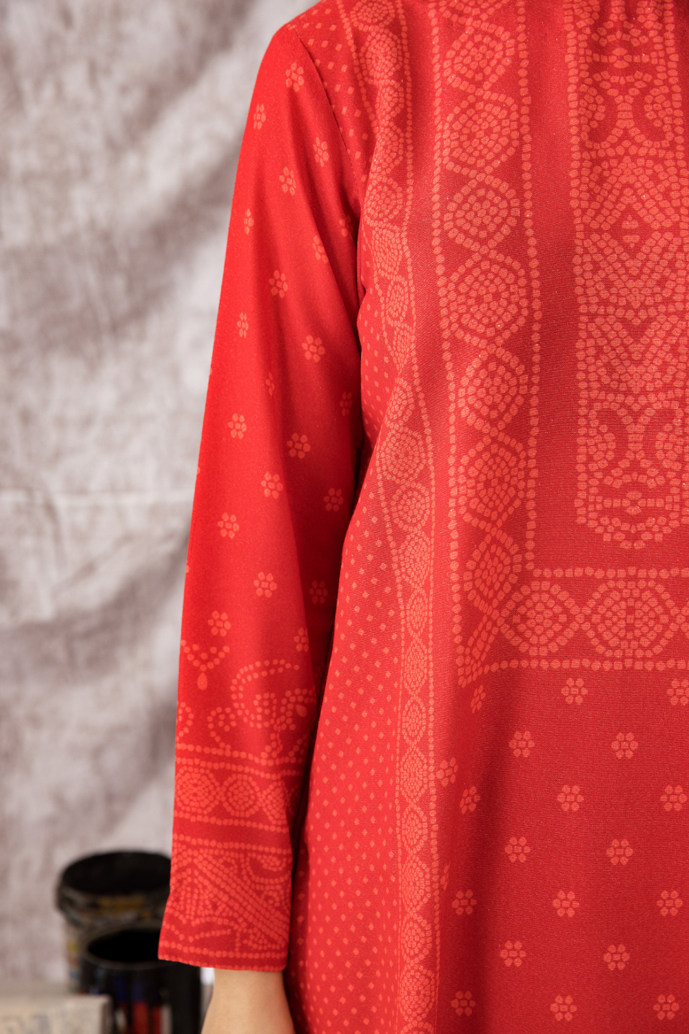 2 PC Unstitched | Printed Karandi Shirt + Dupatta