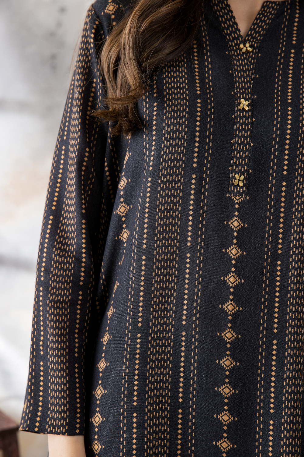 3 PC Unstitched | Karandi Printed Suit