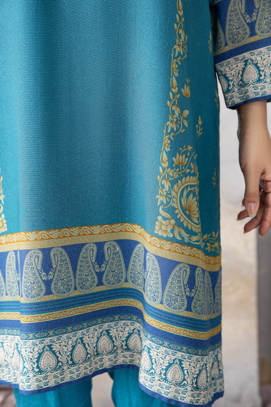 2 PC Unstitched | Printed Karandi Shirt + Dupatta