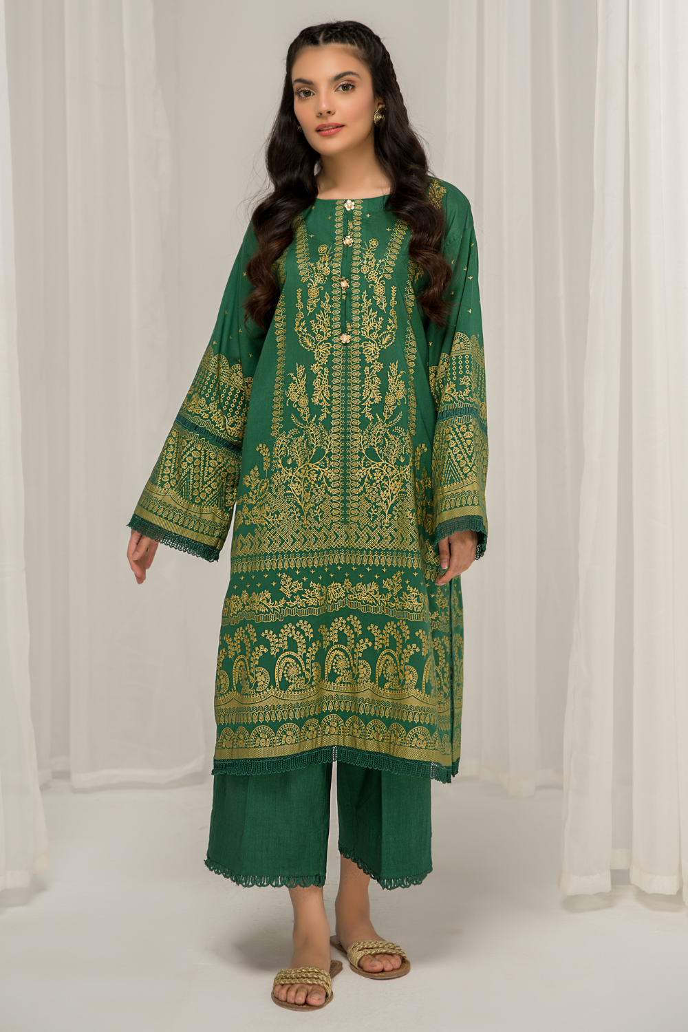 1 PC Unstitched |  Printed Lawn Shirt