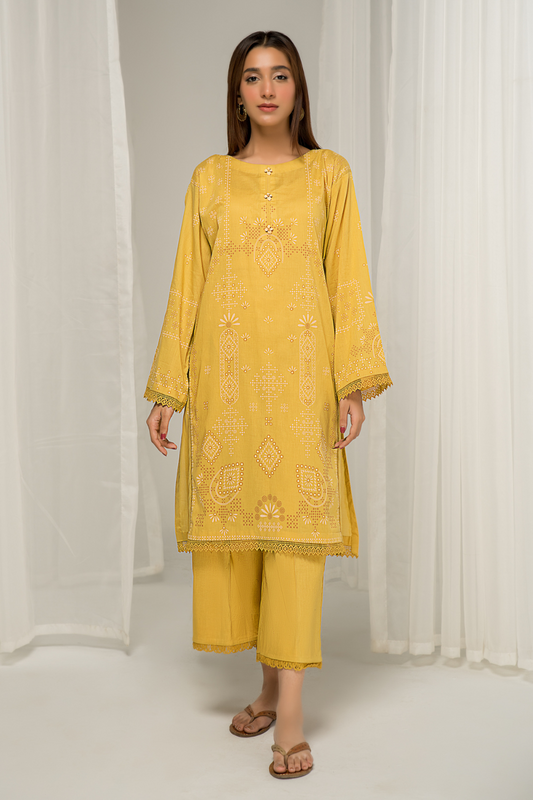 1 PC Unstitched |  Printed Lawn Shirt