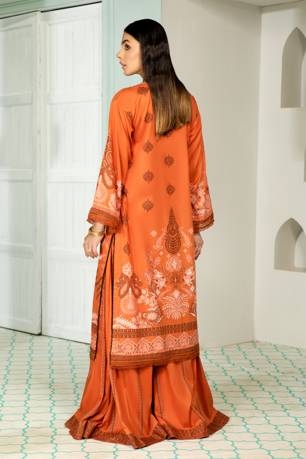 2 PC Unstitched |  Printed Lawn Shirt +  Cambric Trouser