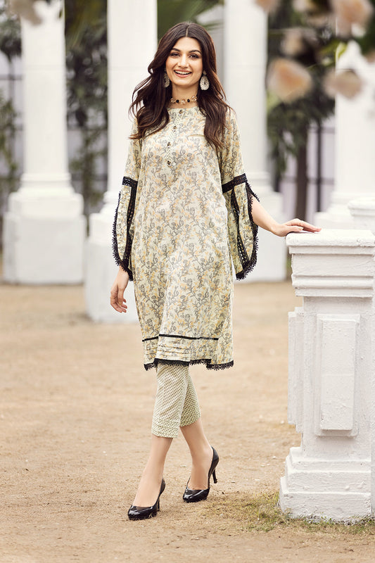 2 PC Unstitched | Printed Shirt + Printed Trouser