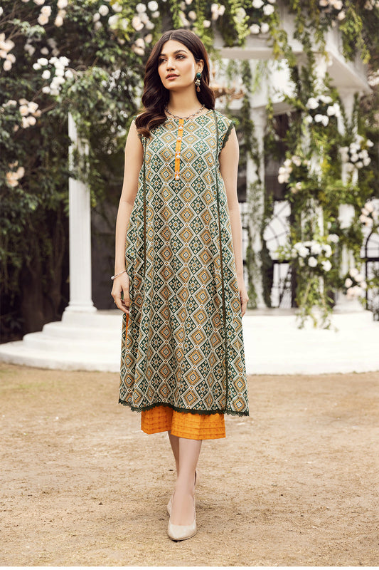 2 PC Unstitched | Printed Shirt + Printed Trouser