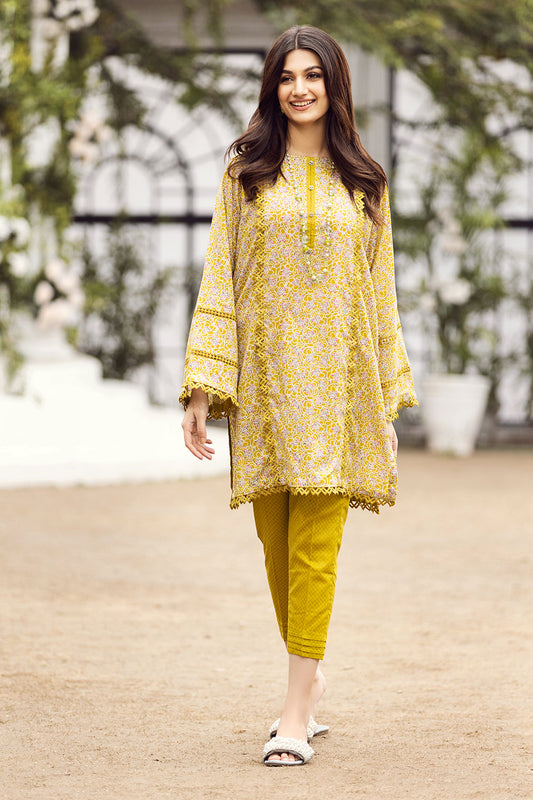 2 PC Unstitched | Printed Shirt + Printed Trouser