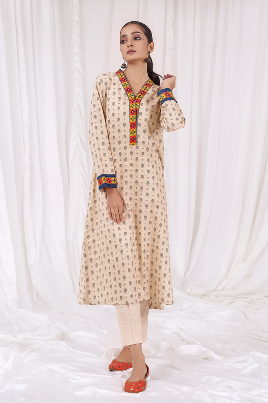 1 PC Unstitched | Printed Khaddar Shirt