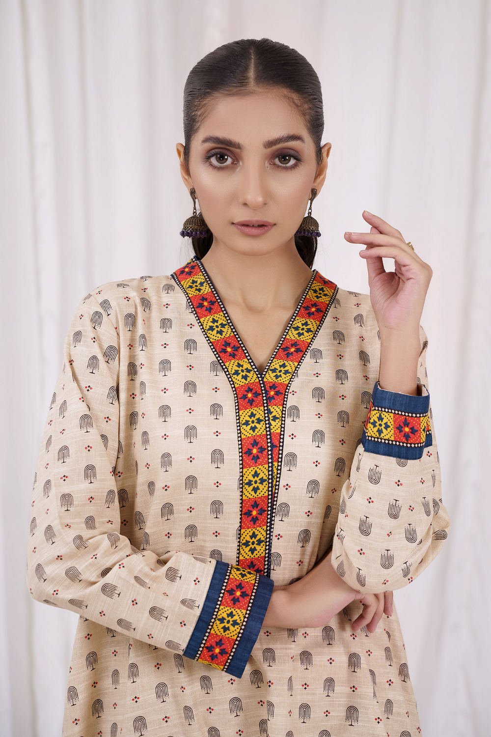 1 PC Unstitched | Printed Khaddar Shirt