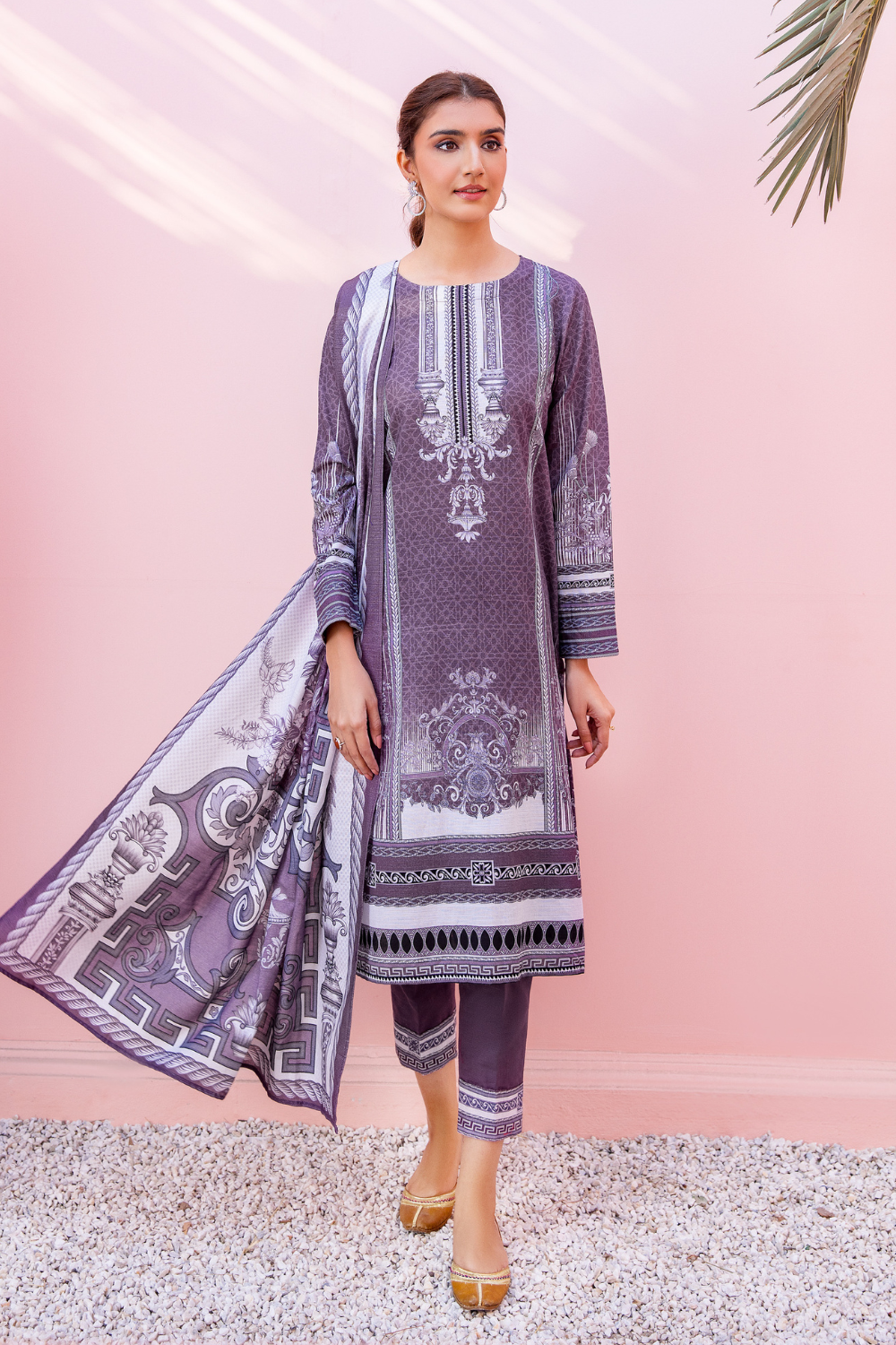 3 PC Unstitched | Printed Khaddar Suit