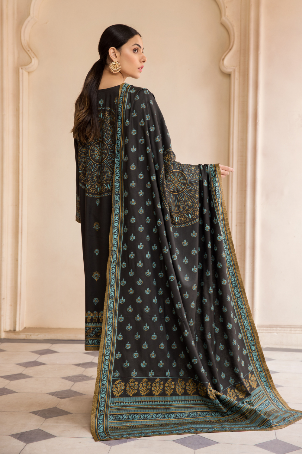 3 PC Unstitched | Printed Linen Suit