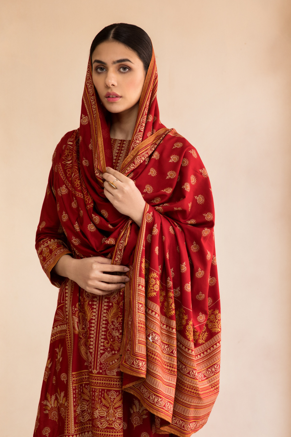 3 PC Unstitched | Printed Linen Suit