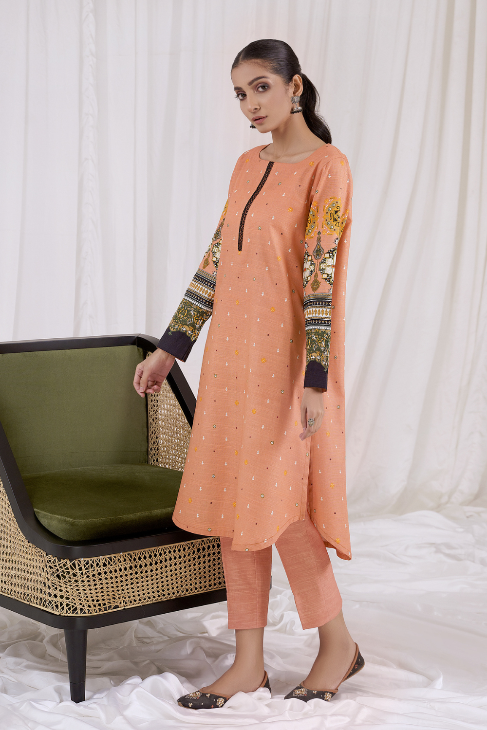 1 PC Unstitched | Printed Khaddar Shirt