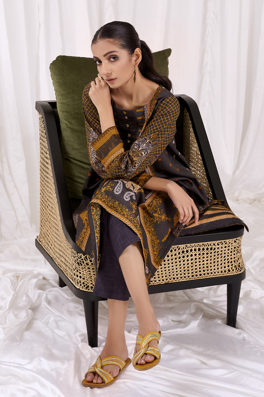 1 PC Unstitched | Printed Khaddar Shirt